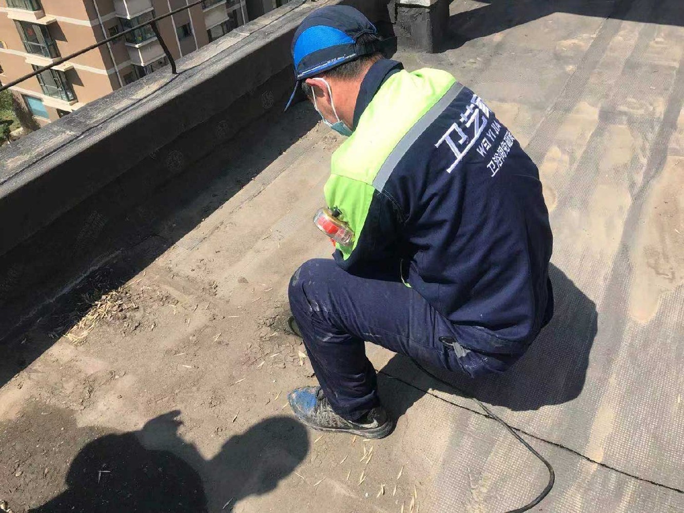 卫艺家房顶防水补漏施工,台州房顶防水补漏